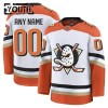 Børn NHL Anaheim Ducks Trøje Tilpasset 2024-25 Fanatics Premium Hvid Udebane